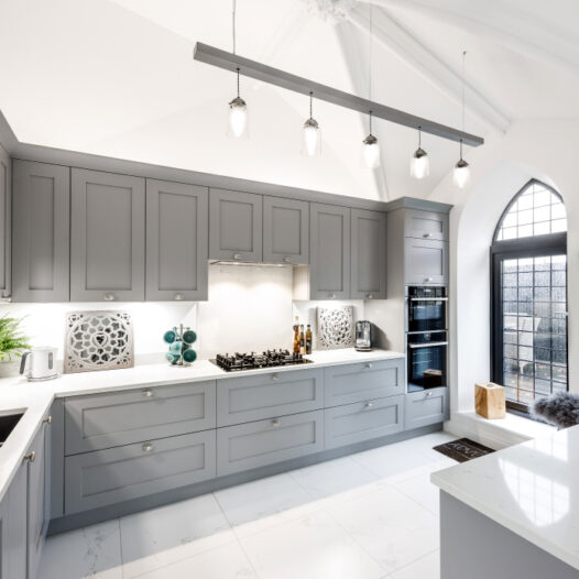 A classic shaker kitchen for a penthouse apartment