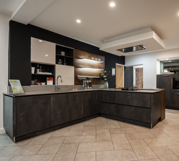 Laser Brilliant Taupe & Comet Putty Concrete Graphite