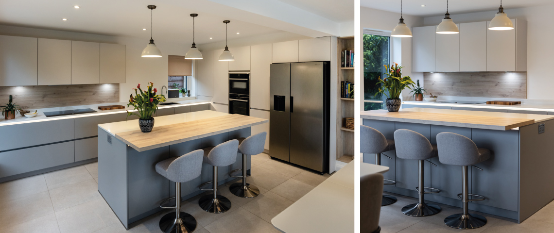 A Fresh, Light Contemporary Kitchen for a Renovated Vicarage