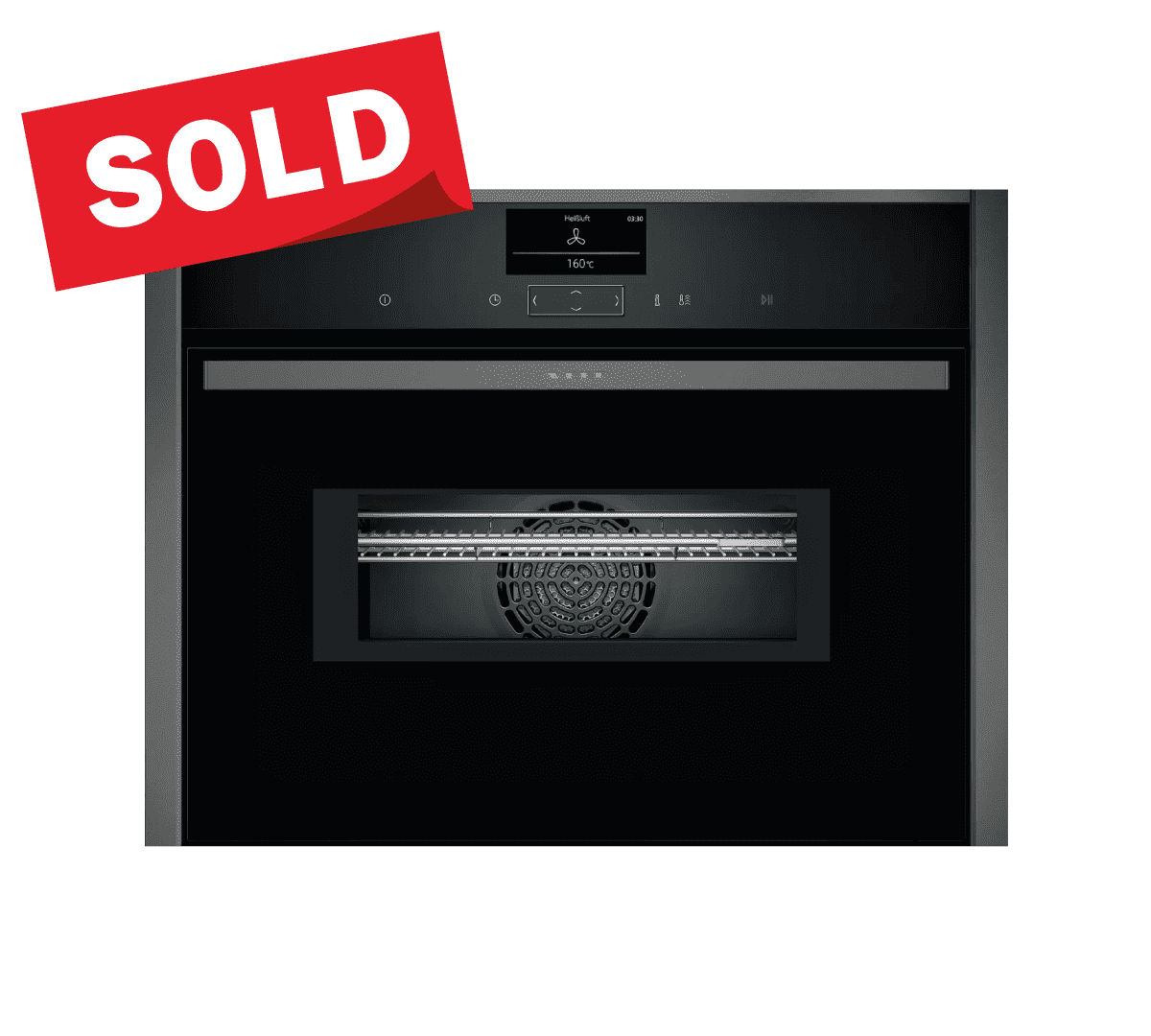 N90 Built-in compact oven with microwave function Graphite-Grey