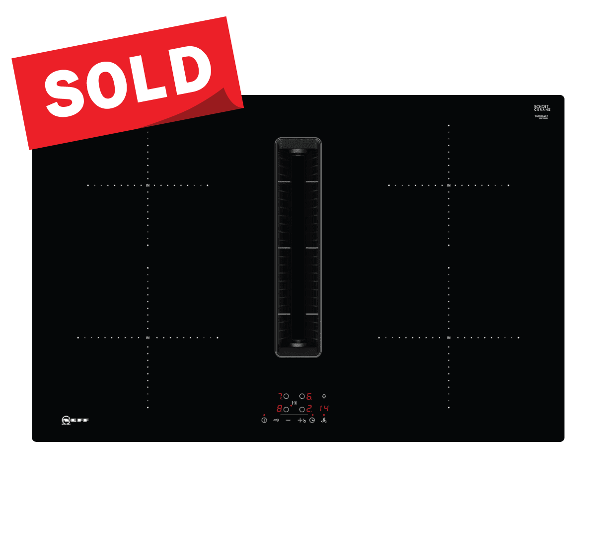 N50 80cm Induction Venting Hob