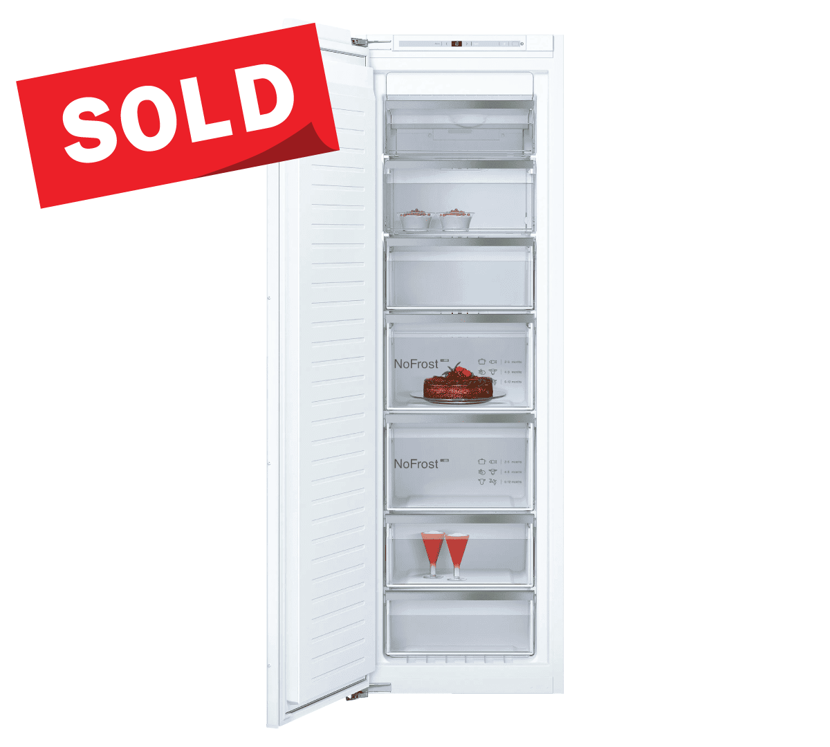 N90 Built-in freezer 177cm - Frost-Free – Fixed Hinge