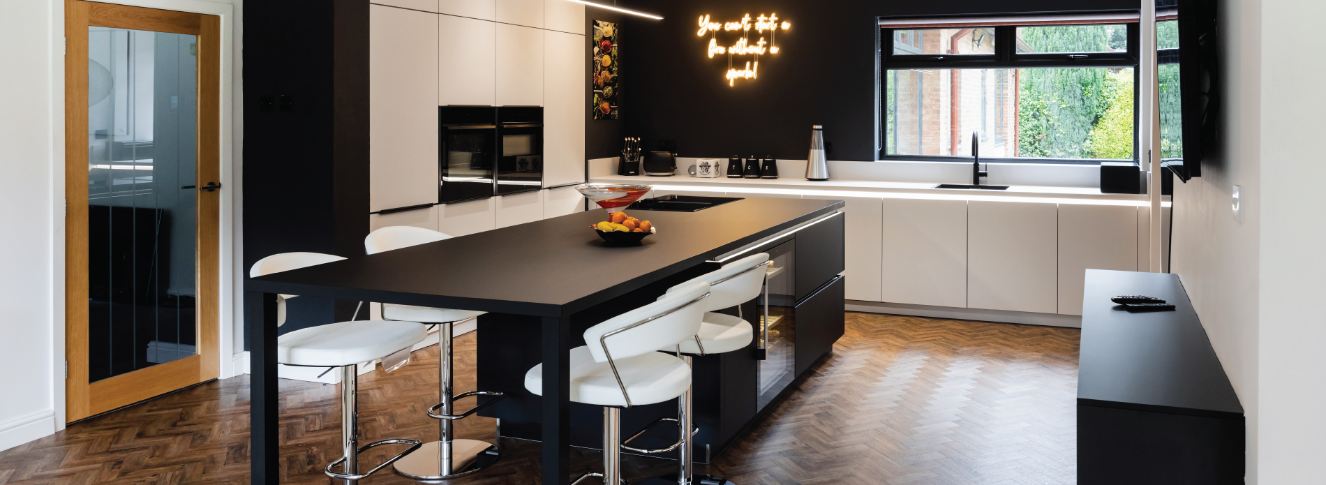 A Monochrome Masterpiece: A Striking Kitchen Transformation