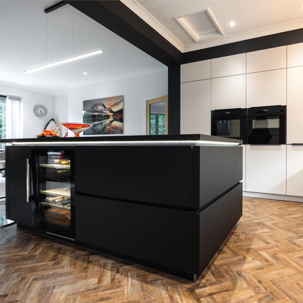 A Monochrome Masterpiece: A Striking Kitchen Transformation