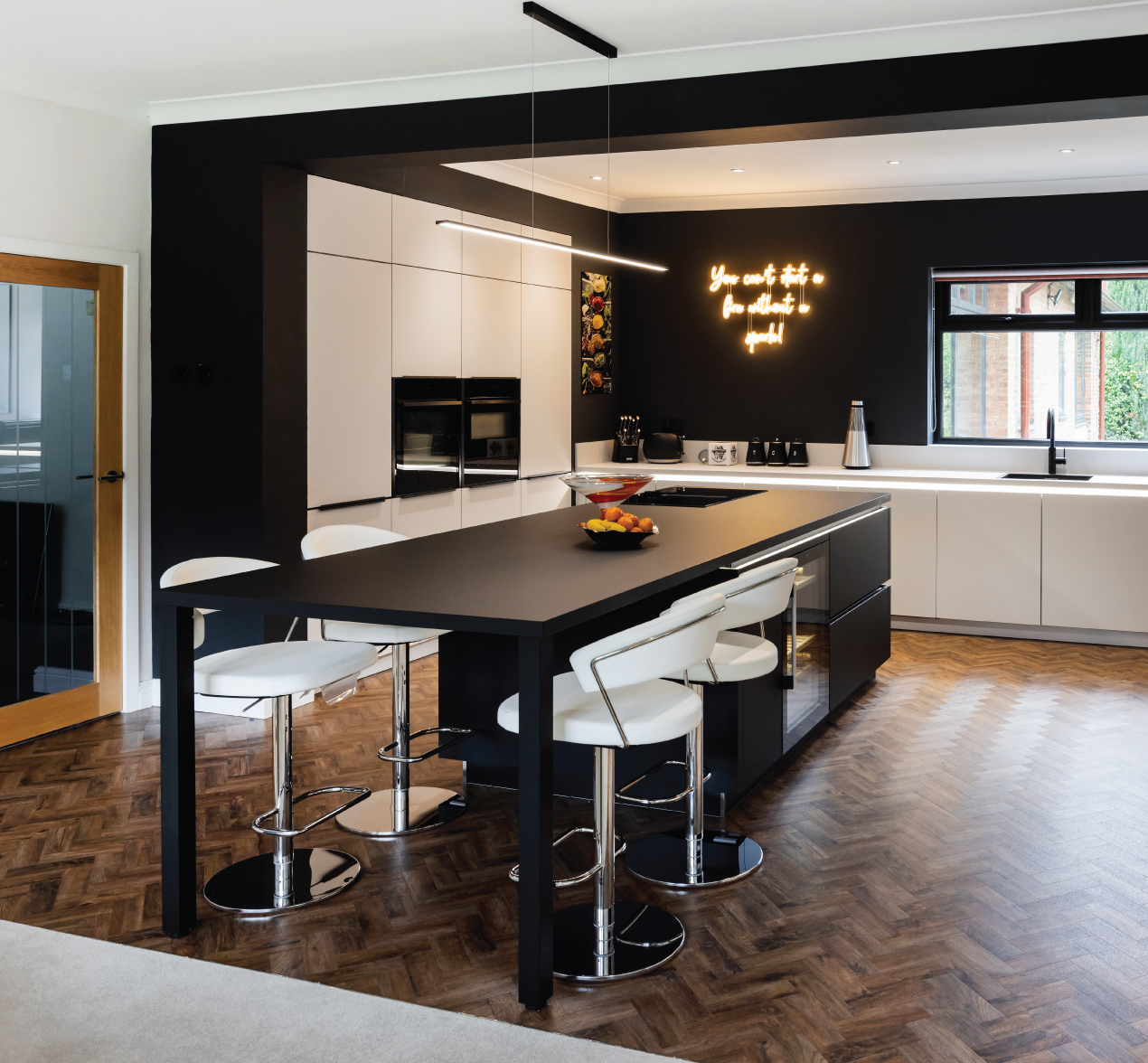 A Monochrome Masterpiece: A Striking Kitchen Transformation