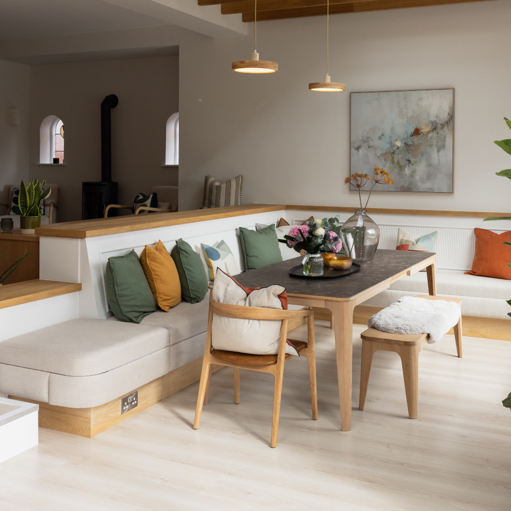 from dated layout to dream entertaining space